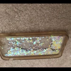 Moving glitter phone case(used)